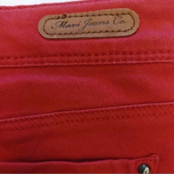 Mavi Serena Low Rise Super Skinny Red Jeans Size 24 - Picture 9 of 9